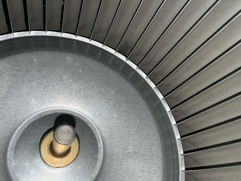 Performed scheduled MVP furnace maintenance service. Removed access panel for comprehensive inspection of internal components including blower motor, control board, and gas valve assembly. Inspected blower wheel and shaft for proper operation and condition, confirming system functionality.