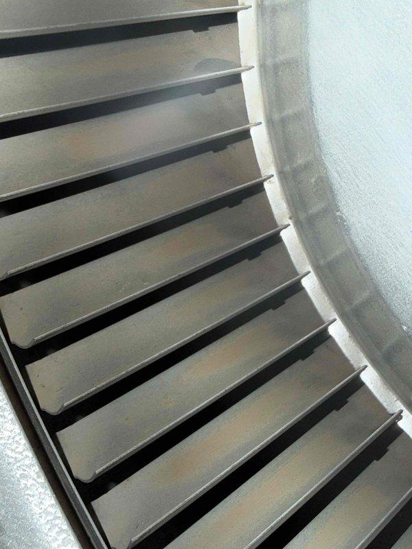 Performed scheduled heating maintenance service. Conducted combustion analysis on natural gas system showing 79.0% efficiency with CO levels at 14 ppm, CO₂ at 6.2%, and stack temperature at 369°F. Inspected and verified proper operation of blower assembly with all components in clean, functional condition.