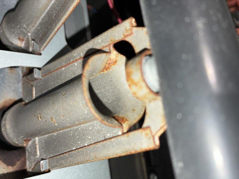 Performed scheduled HVAC heating tune-up, inspecting system components and operation. Identified significant rust development on heat exchanger housing and inspected blower assembly functionality. Documented condition of electrical connections and wiring harness for future reference.