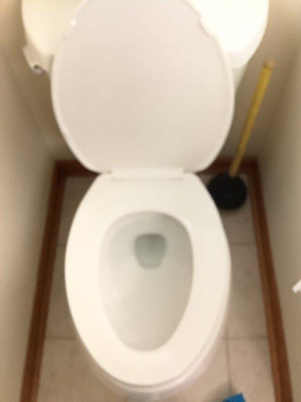 Conducted assessment for potential toilet replacement and shower valve installation. Inspection revealed standard white toilet on framed floor with no visible damage or issues. Existing shower/tub combination includes chrome faucet with gold accent ring and circular water control valve requiring replacement. No work was performed at this time as this was a quote-only visit.