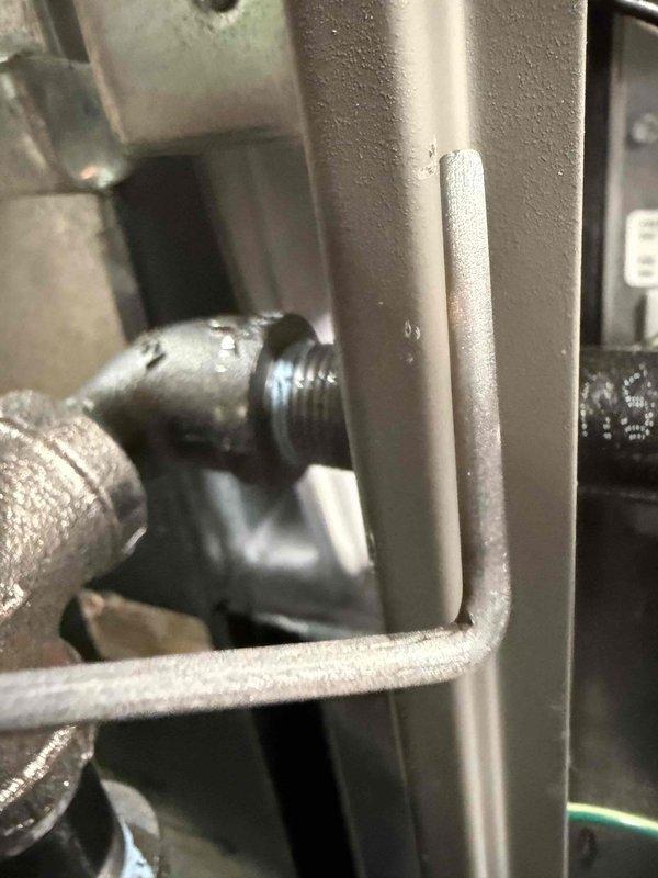 Performed scheduled heating maintenance visit on 2-year-old system. Identified and repaired a faulty electrical connection at the control board where moisture had accumulated near the terminal blocks. System is now functioning properly with all connections secured and tested.