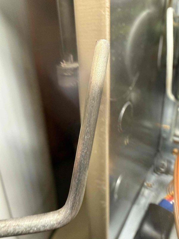 Completed scheduled MVP furnace maintenance between 1-5pm. Replaced old air filter with new pleated filter, inspected heat exchanger and gas line connections. System functioning properly with all components in good working condition.