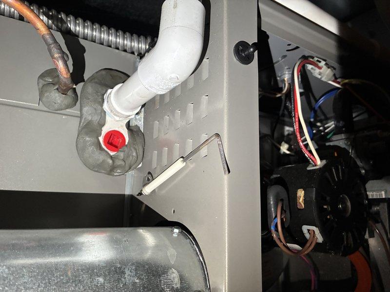 Completed routine MVP heating system maintenance visit. Performed thorough inspection of the heat exchanger, PVC flue connections, and control board components. All electrical connections were secure with no issues noted, and system is operating within normal parameters.