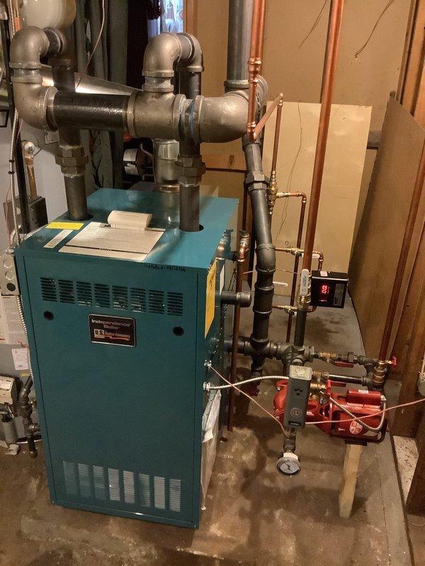 Completed warranty service call to address customer concerns regarding insufficient heat from recently installed steam boiler. Performed diagnostic assessment, replaced manual reset aquastat with proper control, and confirmed system was functioning correctly. System is now operating at optimal performance with appropriate temperature regulation.