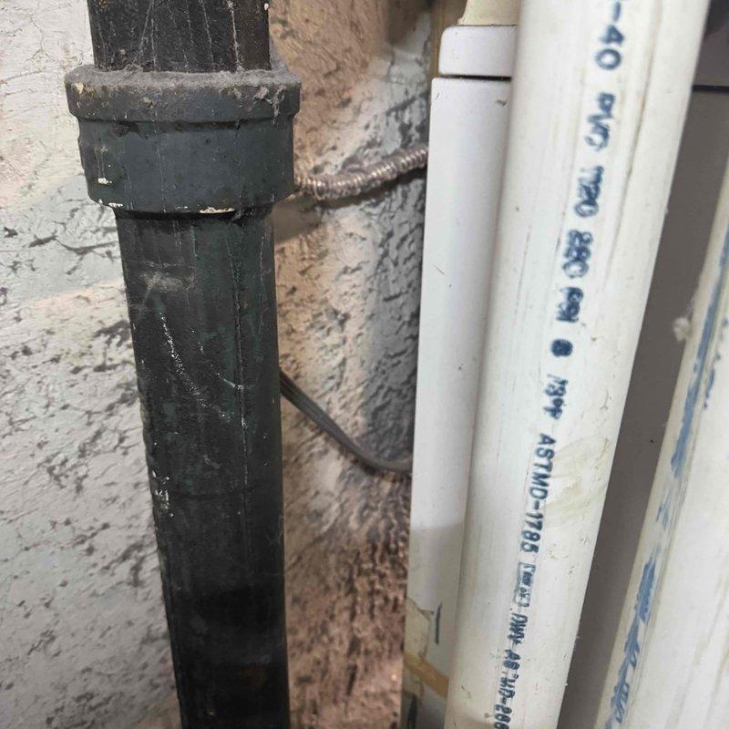 Performed routine furnace tune-up as requested with no existing issues found. Inspected plumbing components including PVC pipes and connections which appeared intact. Examined Honeywell control unit and noted copper piping with oxidation that may require future attention, though currently functioning properly.