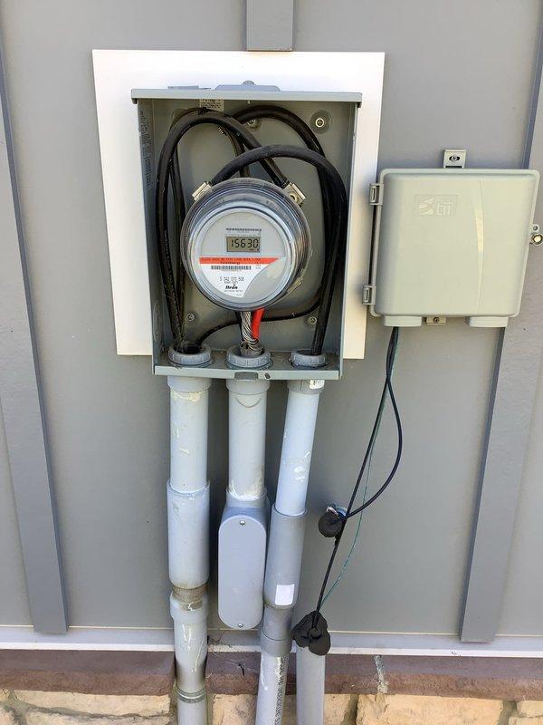 Performed complimentary electrical inspection per customer request. Examined main service panel and identified intermittent breaker tripping issues. Inspected meter installation (reading: 15638) and evaluated distribution panel, finding properly routed wiring with no visible damage or code violations, though some breakers showed signs of wear that may contribute to reported tripping problems.