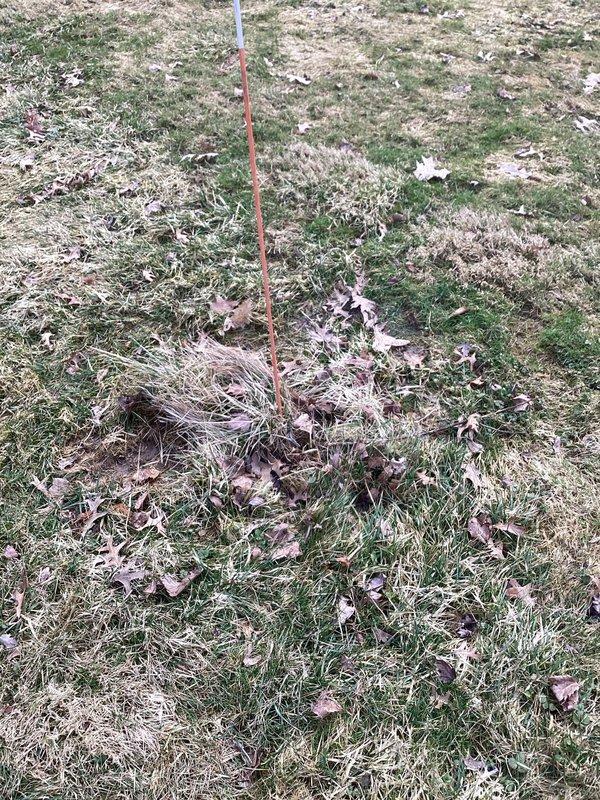 Conducted on-site assessment of outdoor electrical outlet installation needs. Identified location in yard area where electrical outlet is required, marked by stake. Evaluated existing siding and foundation to determine appropriate installation method and materials needed for proper weatherproof exterior outlet.