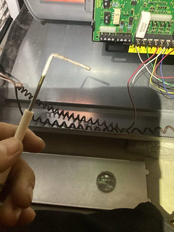 Performed comprehensive heating maintenance and AC tune-up, including inspection of control system circuit board connections and heating elements. Identified and documented water damage beneath refrigerant coils, checked valve integrity, and verified proper operation of all system components.