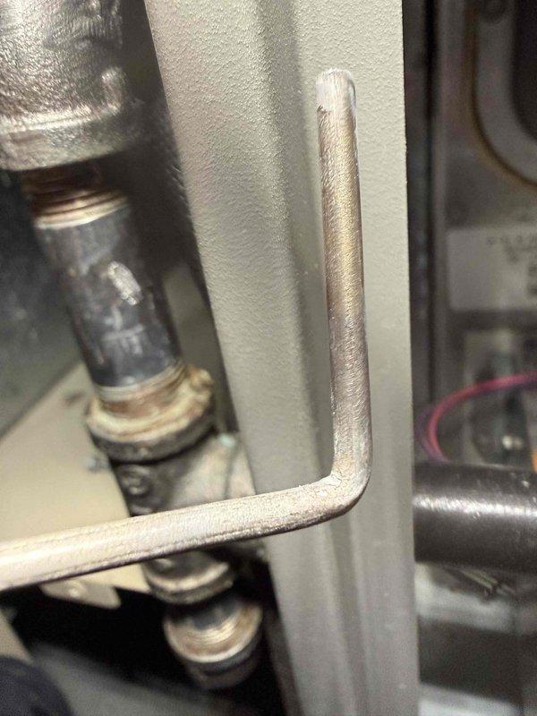 Performed routine gas furnace maintenance including inspection of heat exchanger, blower motor assembly, and control board functionality. Examined copper tubing connections and verified proper wiring configuration of the blower motor. All components found to be in normal operational condition with no issues detected.
