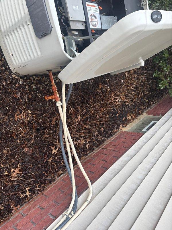 Replaced 14KW Generac standby generator with new unit, utilizing existing gas and electrical lines. Installed Genpad to elevate unit from ground and added gravel base for proper drainage. Old generator was left on-site as requested for neighbor collection.