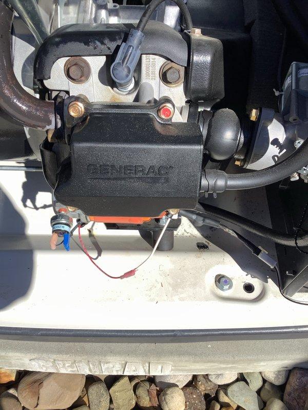Performed routine maintenance service on a Generac generator system. Inspected and verified proper operation of key components including hoses, wiring connections, and mounting hardware. Noted minor condensation on interior panels which is within normal operating parameters.