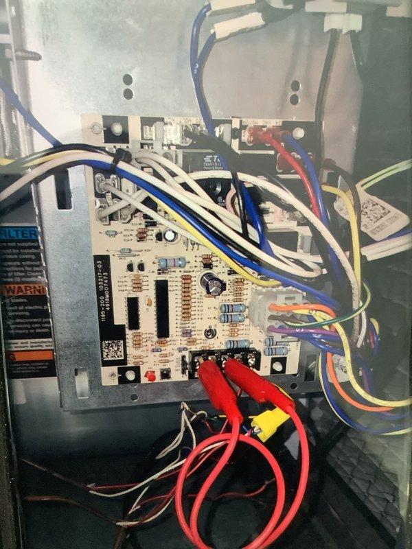 Diagnosed and serviced 6-year-old Lennox furnace with thermostat communication failure. Inspection of control board revealed faulty circuitry causing system non-response. Replaced control module, reconnected all wiring harnesses, and verified proper system operation through complete heating cycle test.