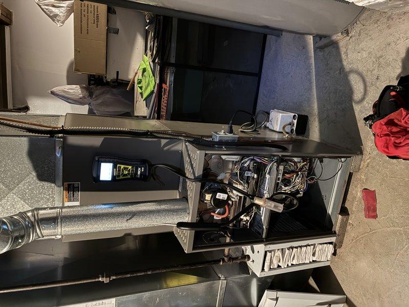 Performed comprehensive tune-up on 11-year-old furnace including inspection of internal components, wiring, and circuit boards. Conducted diagnostic testing using electronic measurement tools to verify proper system operation. All connections were checked and system was confirmed to be functioning within normal parameters.