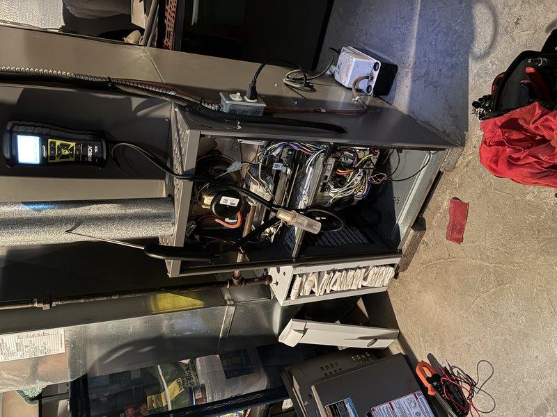 Performed comprehensive tune-up on 11-year-old furnace including inspection of internal components, wiring, and circuit boards. Conducted diagnostic testing using electronic measurement tools to verify proper system operation. All connections were checked and system was confirmed to be functioning within normal parameters.