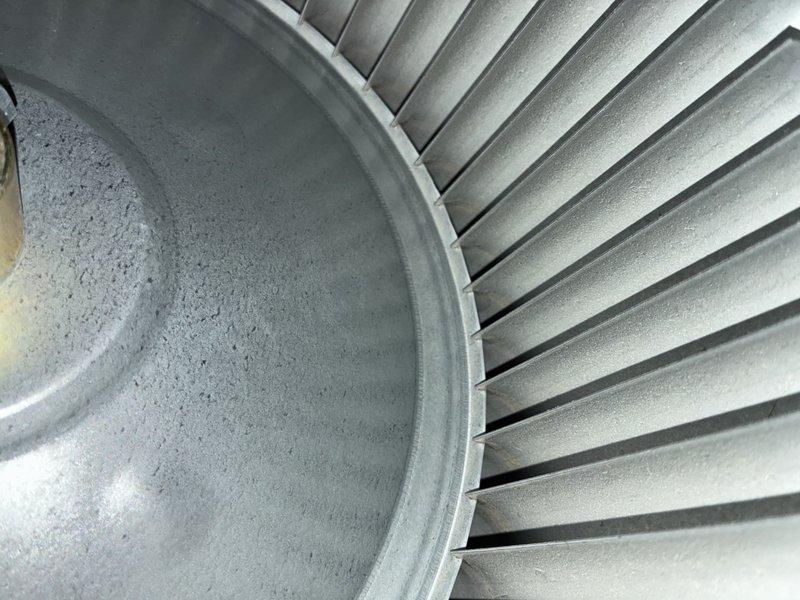 Performed scheduled MVP Heating maintenance visit. Inspected fan/turbine assembly for proper operation and used hex key tool to make necessary adjustments to mechanical components. Documented system condition with photographs for service records.