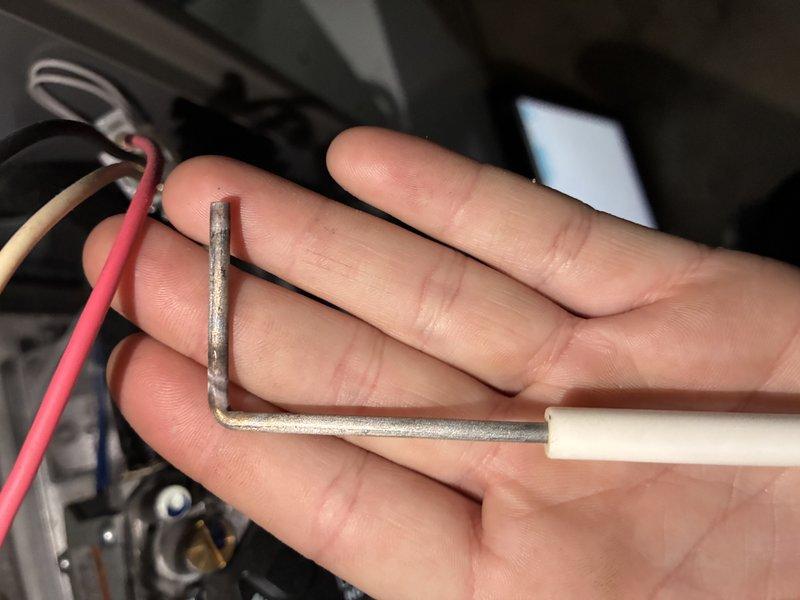 Performed scheduled MVP Heating maintenance visit. Inspected fan/turbine assembly for proper operation and used hex key tool to make necessary adjustments to mechanical components. Documented system condition with photographs for service records.