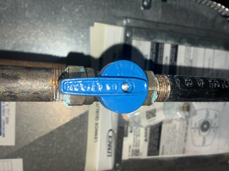 Performed routine MVP maintenance visit on 2-year-old Lennox furnace. Inspected entire system including ductwork connections, PVC ventilation piping, and electrical components. Noted oxidation on plumbing valve assembly near copper fittings, but system remains operational with no immediate concerns.