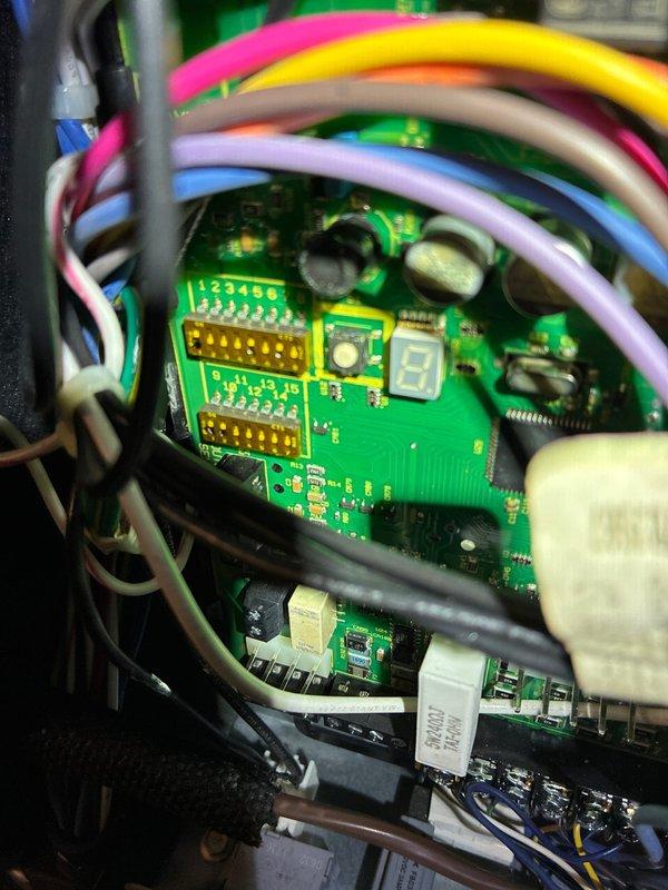 Performed scheduled maintenance on Lennox XP16-036-230-09 outdoor cooling unit (S/N: 5818F05090) charged with HFC-410A refrigerant. Inspected control board circuitry and wiring connections, verifying proper operation of all electronic components. Confirmed system is operating within manufacturer specifications.