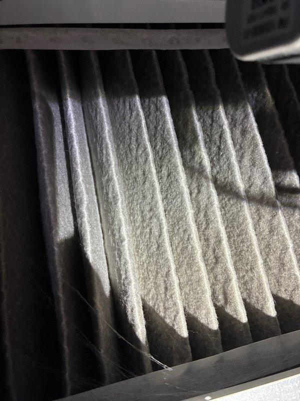 Performed scheduled heating maintenance on a Lennox furnace system. Inspected and evaluated the filter condition, noting some dust accumulation. Completed comprehensive system check including examination of PVC venting, refrigerant lines, electrical connections, and condensate drainage components to ensure proper operation for the heating season.