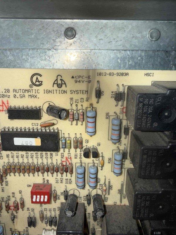 Responded to no heat call for a 25-year-old furnace. Diagnosed faulty ignition control module with corroded connector pins. Replaced electronic control board and verified proper system operation, restoring heat to the home.