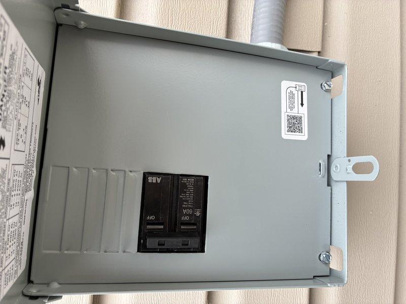 Diagnosed and repaired electrical issue with hot tub circuit that was tripping the breaker. Inspected outdoor emergency shutoff panel, verified proper connections at the 50A circuit breaker, and ensured all wiring (including ground) was correctly terminated. System now functioning properly without overload issues.