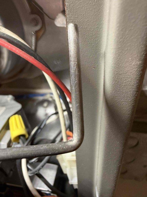 Performed routine maintenance on 7-year-old gas furnace. Inspected internal components including electrical connections and wiring harness which appeared in good condition. Examined air filter which showed significant dust accumulation and debris buildup requiring replacement to restore proper system airflow and efficiency.