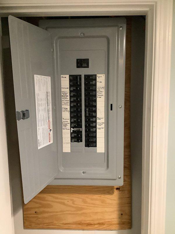 Responded to service call for non-functioning GFCI outlet and shower light in bathroom with breaker tripping issue. Performed comprehensive inspection of the electrical panel, which was found to be in good working condition with proper wire routing and connections. Resolved circuit fault causing the breaker to trip, restoring power to both the GFCI outlet and shower light fixture.