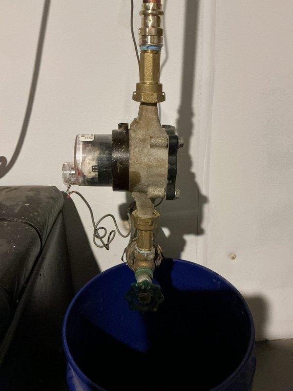 Successfully completed the rebuild of the house side water line by eliminating the leaking meter horn above the main water shut off valve. Installed new meter spuds, adapted to CPVC, added a new shut off valve, and reconnected to the outlet side, resolving the leak issue as confirmed by the water department's recommendation.