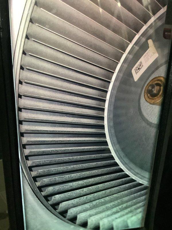 Performed scheduled BS-MVP Heating maintenance visit. Inspected blower wheel assembly, which showed normal dust accumulation on the metal blades but remains in proper operating condition. Used diagnostic probe to test system functionality; all components operating within specifications.
