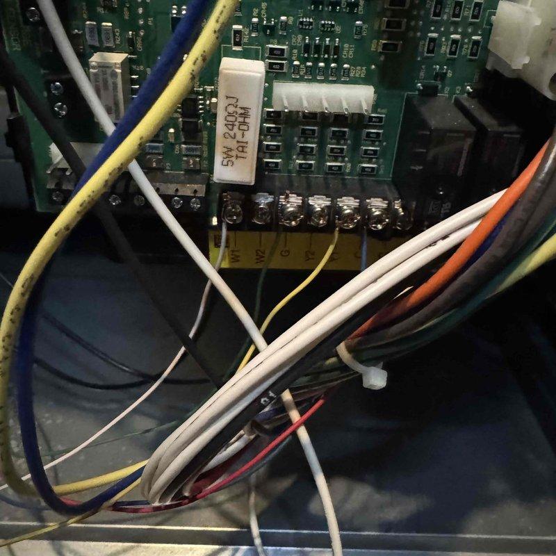 Diagnosed intermittent furnace operation issue on 5-year-old unit displaying error code 456. Inspected control board and found faulty blower control module with damaged components. Replaced PCB assembly and tested system through multiple heating cycles, confirming proper operation with no error codes.