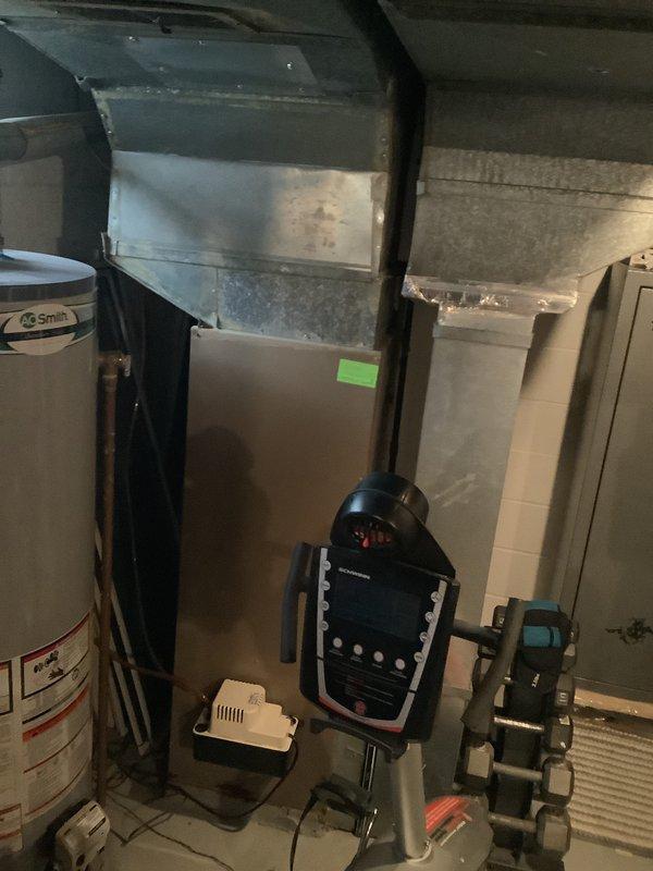 Conducted diagnostic assessment on a non-functioning heating system using specialized testing equipment. Evaluation revealed furnace replacement is necessary due to failure of critical components. Documented existing ductwork configuration and connections to properly size replacement unit.