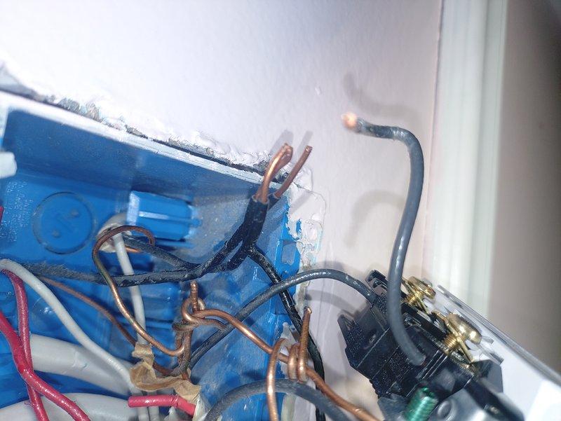 Identified and repaired a faulty bedroom circuit that was causing repeated breaker trips. Inspection revealed improper wire connections at the junction box, with exposed copper conductors and loose terminations. Rewired the connections according to code, secured all terminations, and verified circuit stability under load testing.