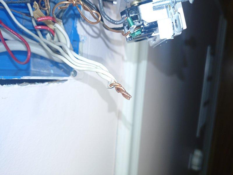 Identified and repaired a faulty bedroom circuit that was causing repeated breaker trips. Inspection revealed improper wire connections at the junction box, with exposed copper conductors and loose terminations. Rewired the connections according to code, secured all terminations, and verified circuit stability under load testing.