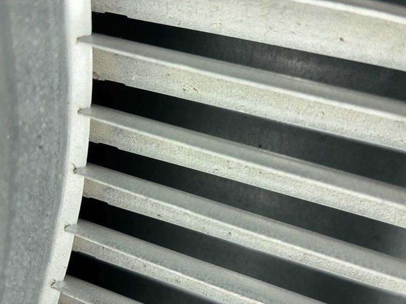 Performed routine maintenance on Lennox heating system for MVP customer. Inspected unit installation, ductwork connections, and ventilation components, confirming all elements are properly secured with appropriate metal tape at connection points. Visual examination of heat exchanger fins showed minor dust accumulation but overall good operating condition.