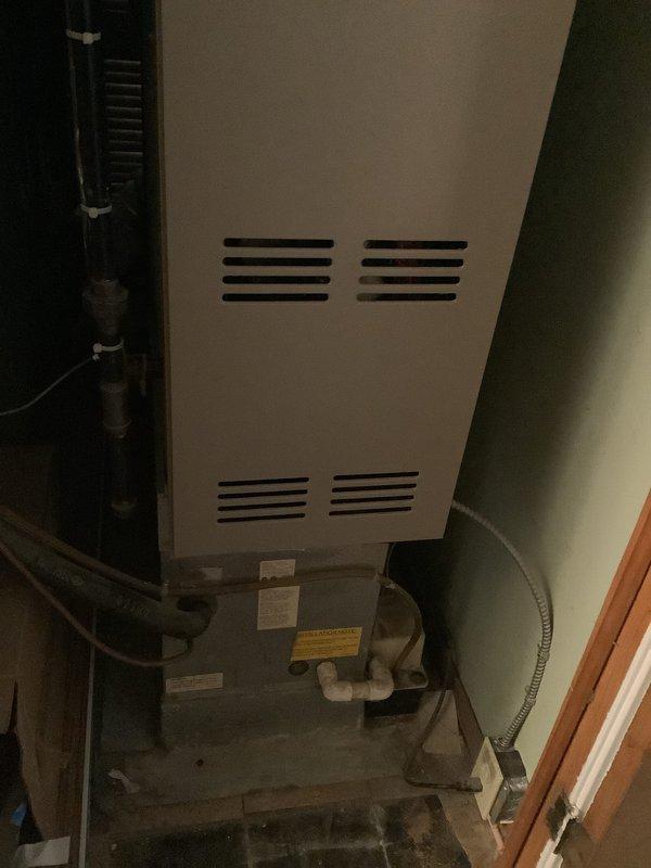 Conducted HVAC system assessment of existing furnace unit installed in utility closet. Inspected aging system components including ventilation, PVC drainage pipes, and connections. Provided comprehensive replacement estimate for complete HVAC system upgrade based on current equipment condition and household requirements.