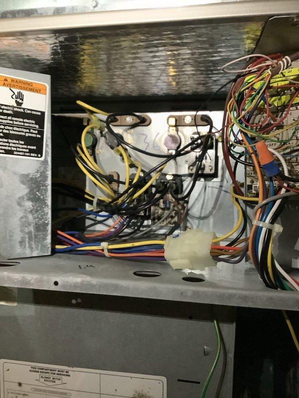 Diagnosed and resolved power transfer issue between customer's generator and furnace by inspecting both the furnace control board wiring and main electrical panel. Identified loose connection at transfer switch that was preventing generator power from reaching the furnace circuit during outages. Secured connection and verified proper operation through testing.