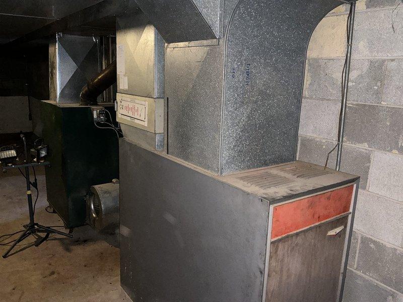 Completed installation of a 90% efficient furnace with humidifier, replacing an aging unit in basement utility room. Extended gas line to meter as required for proper system operation. Documented installation with photos; parts scheduled for delivery to shop by 3/18/2026.