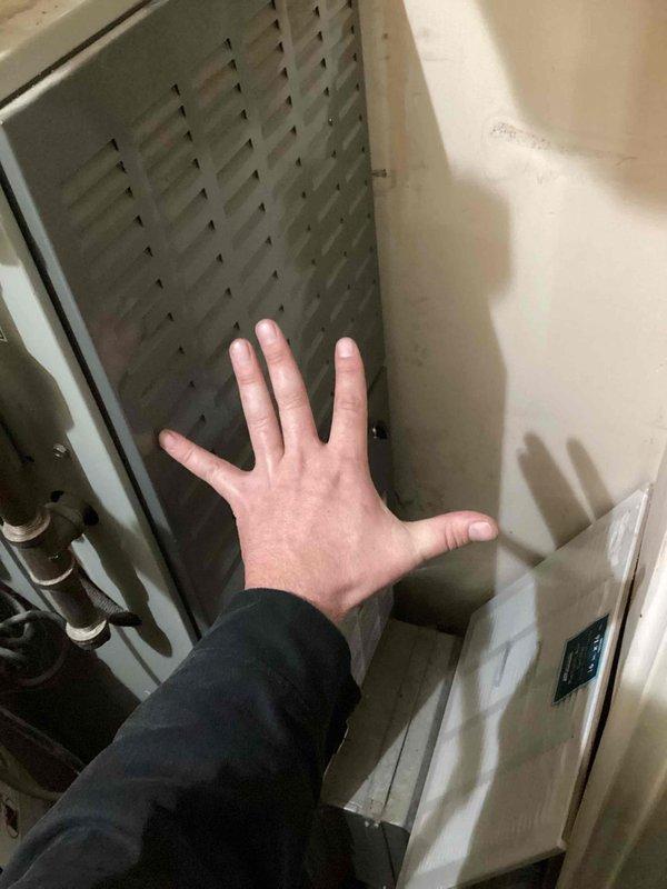 Responded to no-heat call for 12-year-old gas furnace that was completely non-operational. Diagnostic inspection revealed a failed ignition control board, which was replaced and tested. System is now functioning properly with normal heat output and safe operation verified.