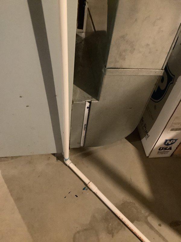 # HVAC Estimate - Replacement Summary

Conducted on-site assessment for replacement estimate of 28-year-old furnace system. Evaluated existing equipment and basement utility area infrastructure, including current venting configuration, electrical connections, and available clearances for new equipment installation. Documented existing PVC drainage system, exposed ceiling joists, electrical junction boxes, and concrete block foundation walls to determine installation requirements and potential modifications needed for new furnace placement.