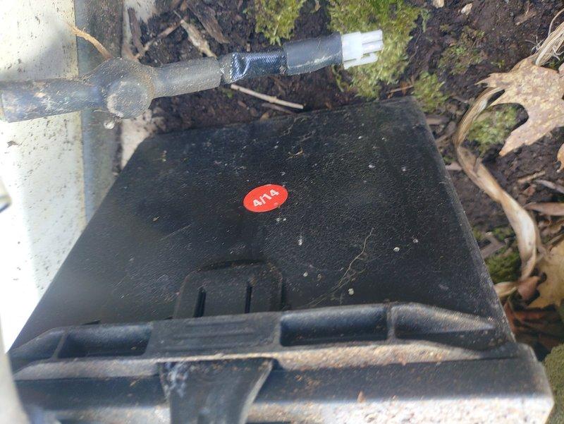 Responded to service call for non-operational 11-year-old 14kW standby generator requiring diagnostic troubleshooting. Upon arrival, performed comprehensive system inspection and documented equipment condition including exterior junction box and generator housing showing normal weathering for age and outdoor exposure. Verified all accessible components, checked control panel status indicators, and assessed overall unit functionality to determine root cause of failure and provide repair recommendations to restore generator to operational status.
