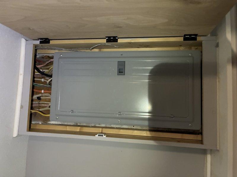 Performed comprehensive electrical panel safety inspection and corrections. Installed surge protection devices on main panel and sub-panel to protect against voltage spikes. Corrected multiple double-tapped neutral connections in accordance with NEC requirements, ensuring each neutral conductor terminates on its own dedicated bus bar connection. Identified and resolved outlet polarity reversal issues, restoring proper hot and neutral wire configuration for safe operation. All work completed to code standards with proper torque specifications applied to all connections.