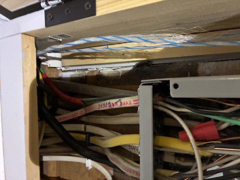 Performed comprehensive electrical panel safety inspection and corrections. Installed surge protection devices on main panel and sub-panel to protect against voltage spikes. Corrected multiple double-tapped neutral connections in accordance with NEC requirements, ensuring each neutral conductor terminates on its own dedicated bus bar connection. Identified and resolved outlet polarity reversal issues, restoring proper hot and neutral wire configuration for safe operation. All work completed to code standards with proper torque specifications applied to all connections.