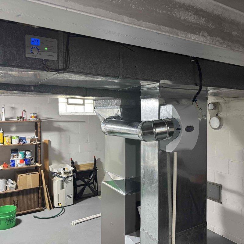 Responded to service call for humidifier system evaluation. Upon inspection, confirmed the AprilAire humidifier unit is functioning properly according to manufacturer specifications; however, identified installation deficiencies in the humidifier system integration with the main air handler that require correction to ensure optimal performance and proper operation within the HVAC system.