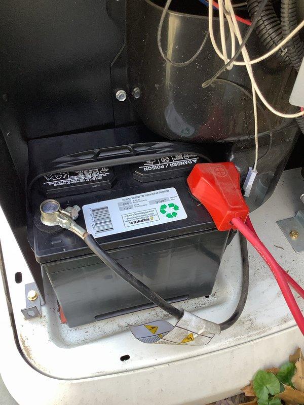 Responded to Generac generator displaying RPM sensor loss error code. Upon arrival, performed diagnostic testing to identify root cause of sensor malfunction. Conducted battery load test using electronic testing device, which revealed weak battery condition affecting generator's control system and RPM sensor readings. Battery voltage and cranking amperage were below manufacturer specifications, causing intermittent sensor communication failures and triggering false error codes. Replaced defective battery with new unit, ensuring proper terminal connections and secure mounting in battery tray. Verified all electrical connections were clean and tight. Cleared error codes from generator control panel and performed full system test cycle. Generator started successfully, ran through complete diagnostic sequence, and RPM sensor now reading correctly without error codes. Confirmed proper operation of all generator functions and monitoring systems before completing service call.