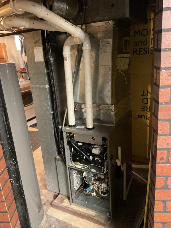 Completed MVP air conditioning maintenance inspection per scheduled service call. Performed comprehensive cooling system evaluation including visual inspection of components, verification of electrical connections, and assessment of refrigerant lines. Unit found to be operating within normal parameters with no immediate repairs required at time of service.