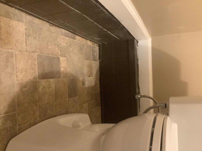 Installed customer-supplied toilet in bathroom, including installation of new angle stop valve on the water supply line. All fixtures were properly secured, tested for leaks, and confirmed operational upon completion.