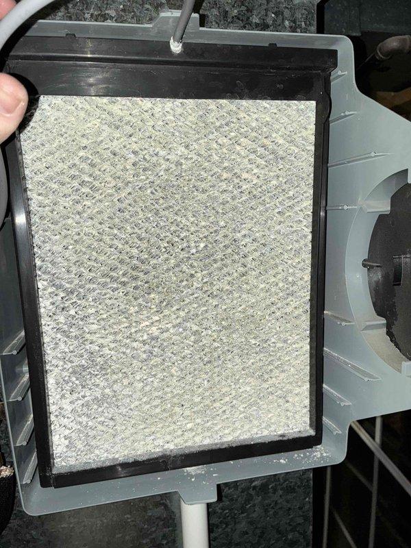 Completed MVP recurring heating maintenance visit. Inspected and photographed furnace burner assembly and heat exchanger components, noting moderate dust accumulation on burner elements and surrounding surfaces. Replaced moderately soiled air filter with visible dust and debris buildup throughout the mesh media. System operational and functioning properly upon completion of maintenance procedures.