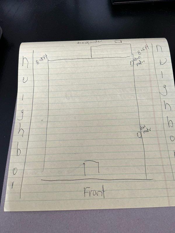 Conducted on-site electrical estimate for generator installation in residential basement area. Assessed existing electrical infrastructure, including exposed joists, conduit routing, and available space for equipment placement. Documented structural layout and created floor plan sketch noting room dimensions and optimal generator positioning for code-compliant installation.
