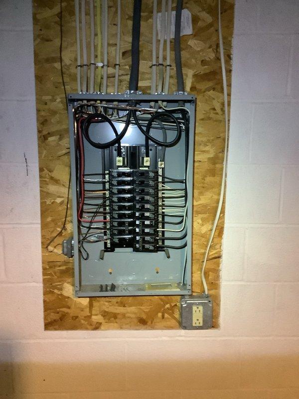 Responded to service call for non-functioning ceiling light fixture in utility room controlled by two three-way switches in 30-year-old residence. Upon arrival, performed comprehensive electrical troubleshooting including circuit verification at main service panel, tested circuit breakers for proper operation, and inspected panel wiring connections to ensure secure terminations at bus bars. Traced affected circuit through panel, verified proper voltage supply, and identified switching circuit controlling utility room fixture. Completed repairs to restore full functionality to ceiling light fixture and three-way switch operation.