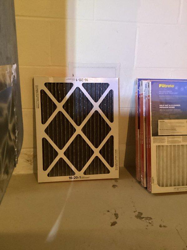 Performed seasonal maintenance on a gas furnace over 10 years old with customer concerns about air filters becoming excessively dirty within days of replacement. Conducted combustion analysis using digital gas analyzer, which revealed acceptable operational parameters: 10.2% oxygen, 21 ppm carbon monoxide, 93.7% efficiency, and 6.0% carbon dioxide levels. Inspected multiple air filters showing heavy dirt accumulation and discussed proper filtration maintenance and system performance with customer.